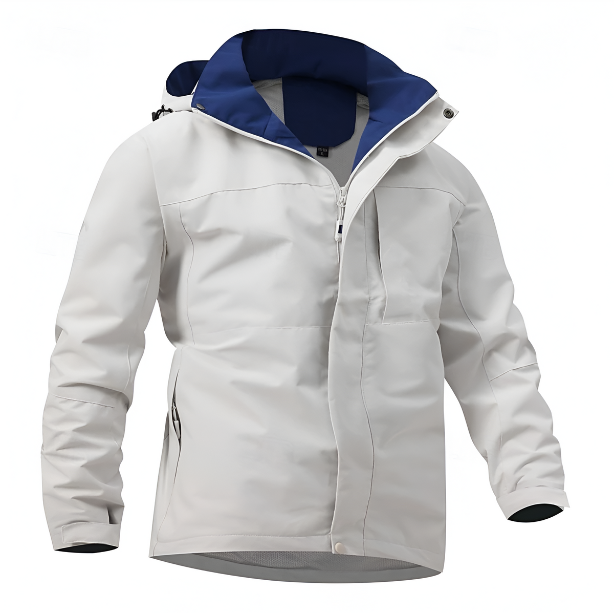 Herren Winterjacke Thermofutter Wasserdicht in weiß, Sportiv